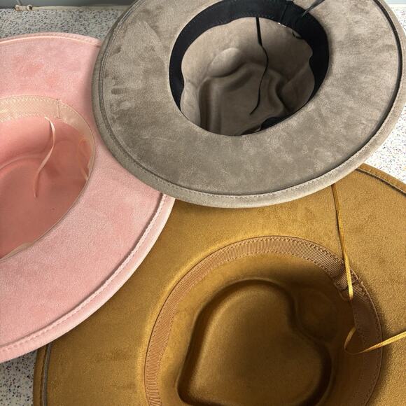 7-Pack PARTY WESTERN HAT PINK BROWN HEART 10 GALLON COWBOY NWOT COUNTRY WESTERN